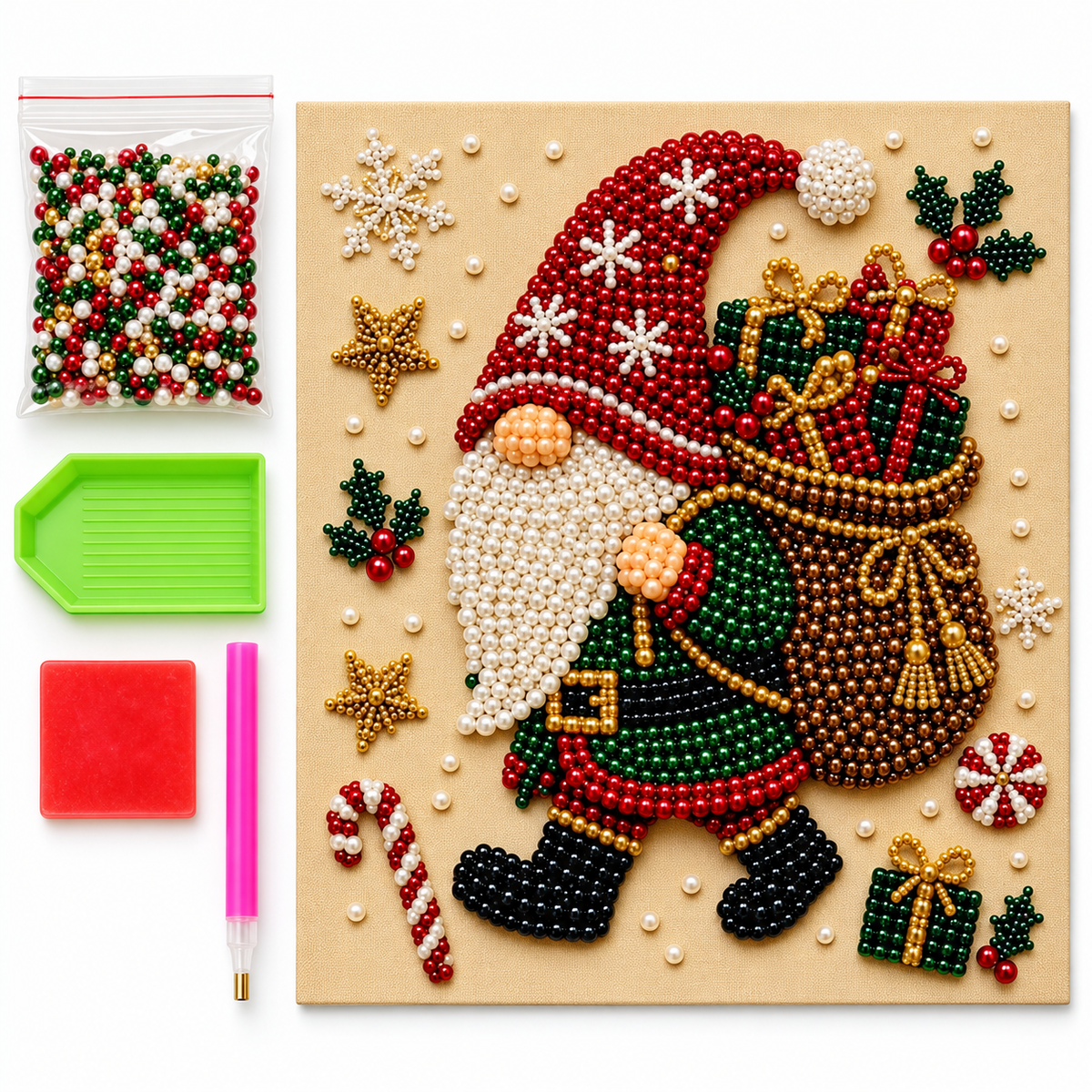 LE TABLEAU DE NOËL — Kit créatif en perles