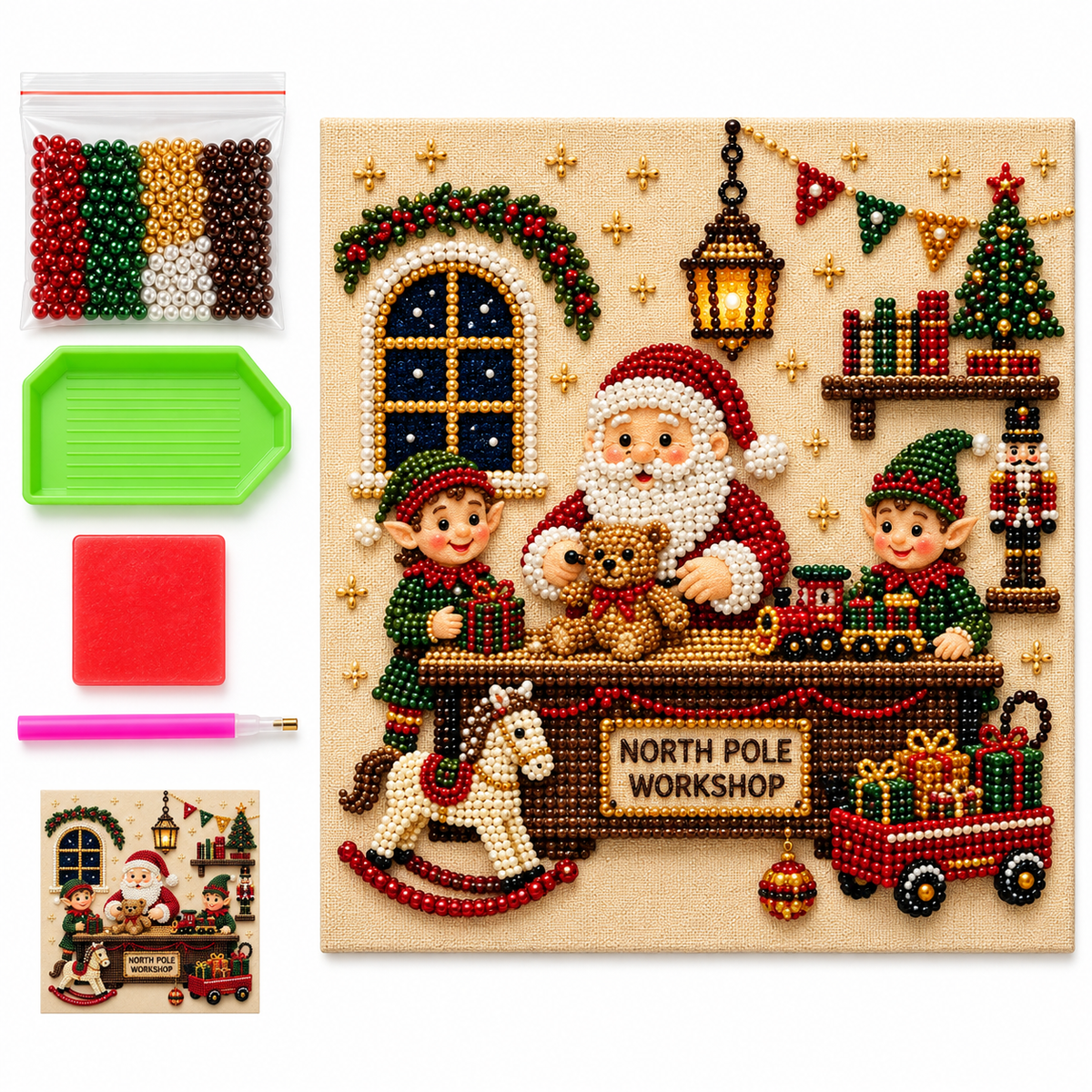 LE TABLEAU DE NOËL — Kit créatif en perles