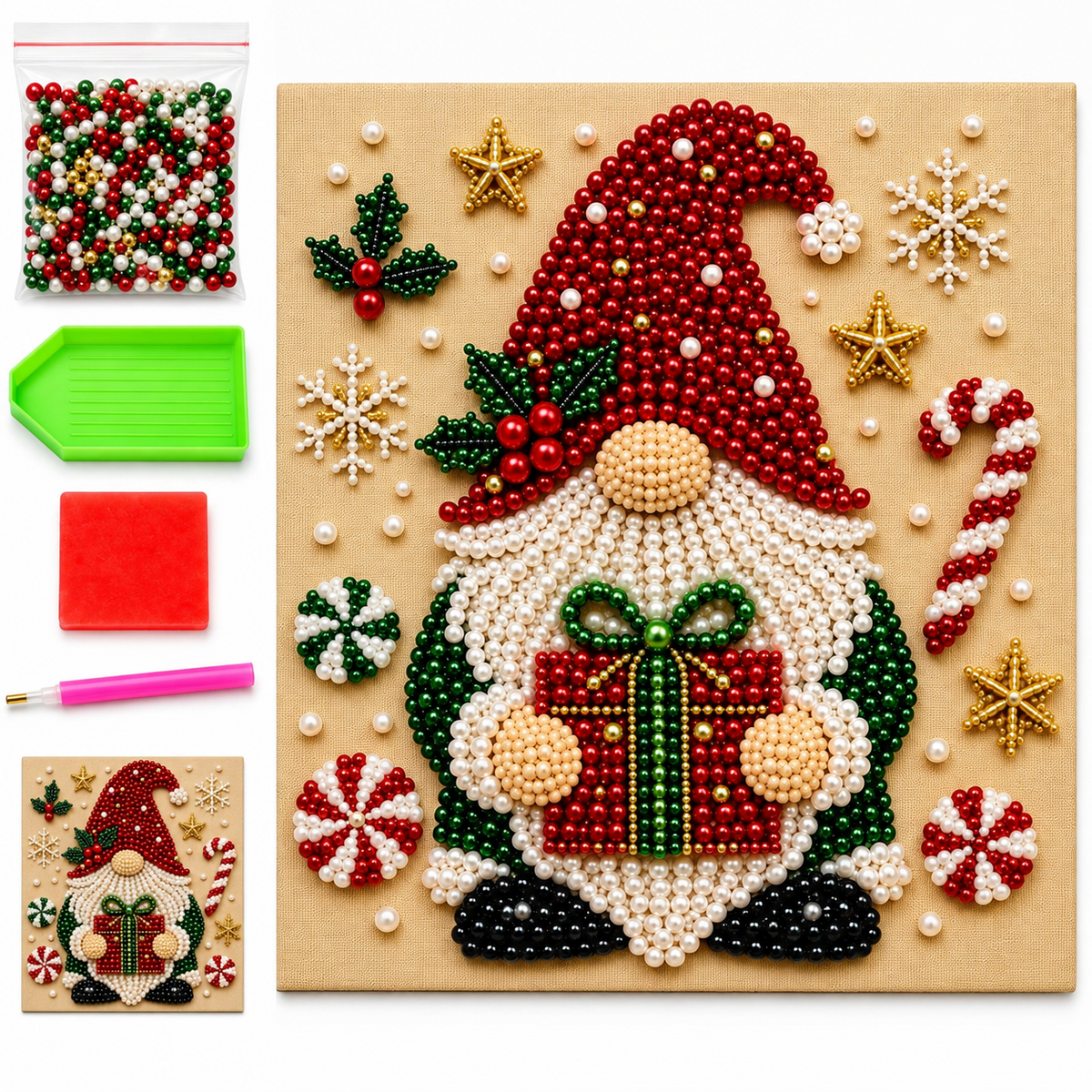LE TABLEAU DE NOËL — Kit créatif en perles