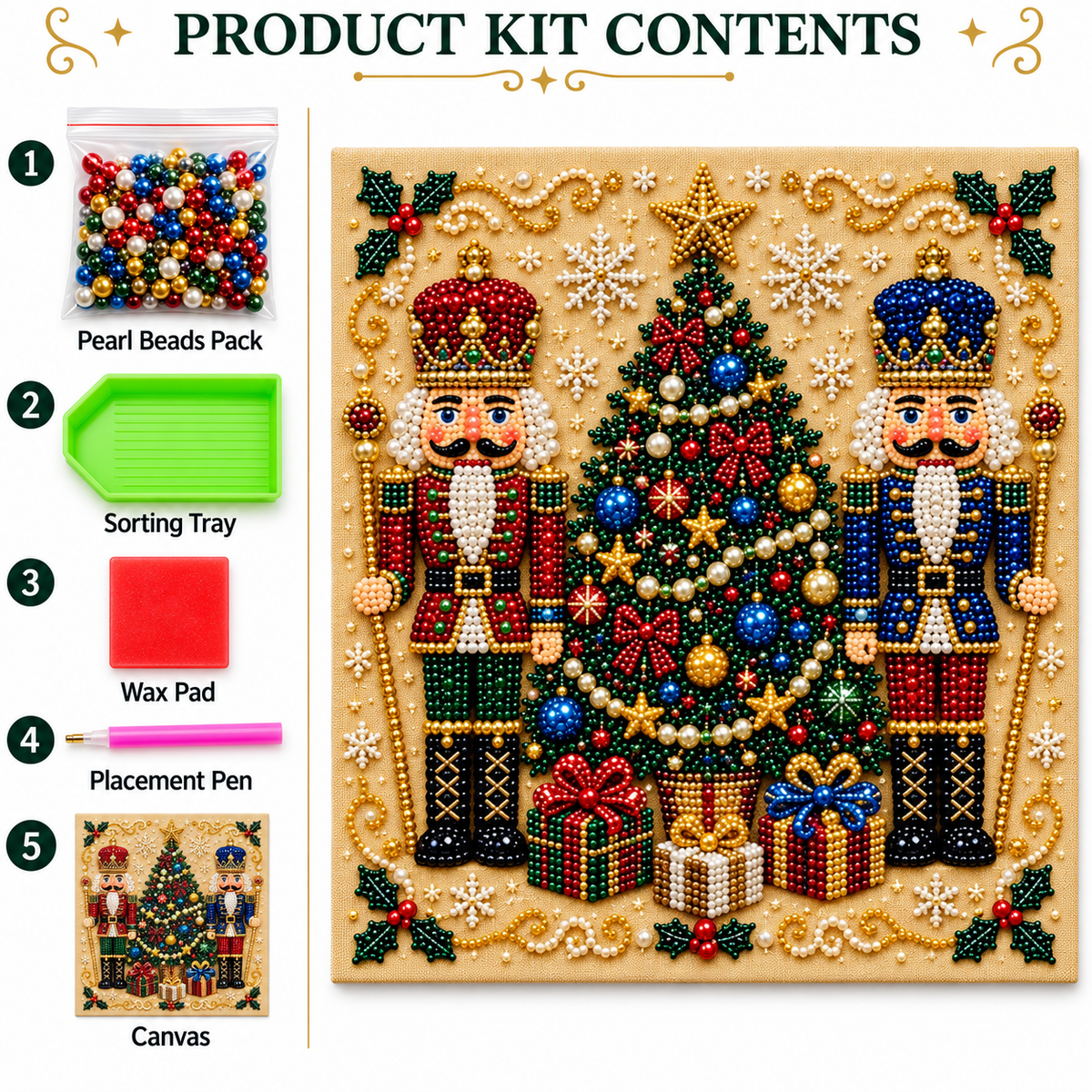 LE TABLEAU DE NOËL — Kit créatif en perles