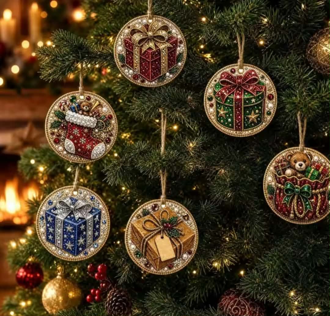 LES MÉDAILLONS DE NOËL — Kit créatif Diamond Painting