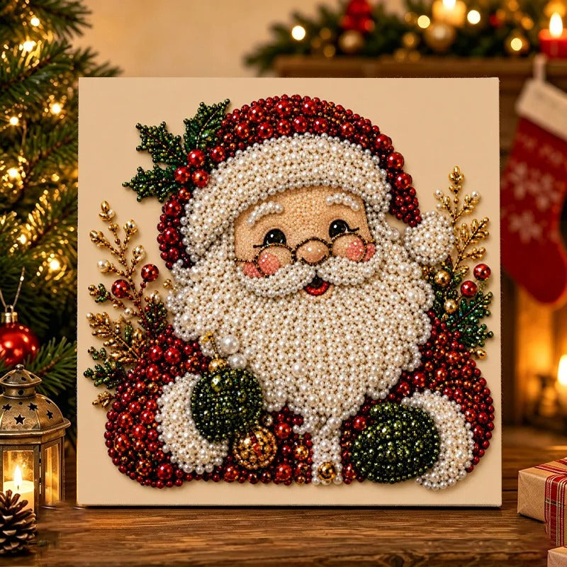 Les Diamants de Noël - Kit créatif de peinture diamant avec cadre